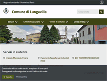Tablet Screenshot of comune.lungavilla.pv.it